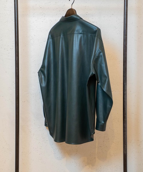 Iroquois 別注レザーシャツ(本革:牛革)使用 楽天市場】レザーシャツ 本革 革のシャツ 革シャツ 本革 牛革 革