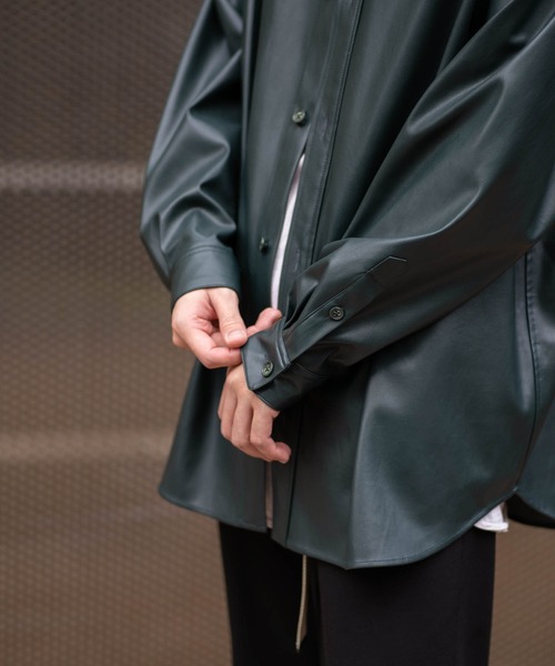 Iroquois SYNTHETIC LEATHER SH レザーシャツ Iroquois（イロコイ）の「SYNTHETIC LEATHER SH（シャツ