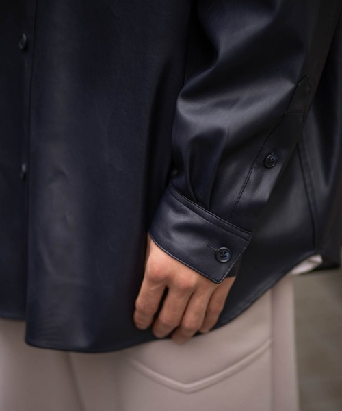 Iroquois SYNTHETIC LEATHER SH レザーシャツ Iroquois（イロコイ）の「SYNTHETIC LEATHER SH（シャツ