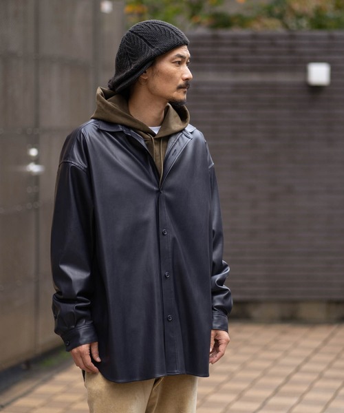 Iroquois（イロコイ）の「SYNTHETIC LEATHER SH（シャツ/ブラウス