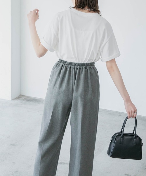 BONLECILL（ボンルシール）の「ロゴプリント cafe半袖Tシャツ（Tシャツ/カットソー・レディース・オフホワイト/サックスブルー/イエロー/ライトグリーン/アイボリー・FREE）」の13枚目の写真