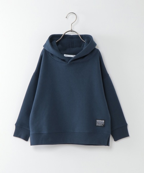 ikka(イッカ)の「【キッズ】裏起毛プルパーカー(100~160cm)(パーカー・キッズ・ライトグレー/ダークネイビー・100/110/120/130/140/150/160)」の1枚目の写真