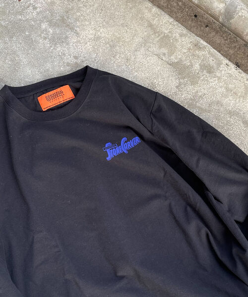 UNIVERSAL OVERALL（ユニバーサルオーバーオール）の「【UNIVERSAL OVERALL】別注 ”STONE CARVER” バックプリント ロンT（Tシャツ/カットソー・メンズ・ホワイト/ライトグレー/ブラック・MEDIUM/LARGE）」の11枚目の写真