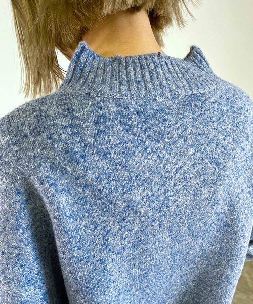 MLI'A（エムリア）の「ZIP付ショート丈ブロークンニット（ニット/セーター・レディース・ナチュラル/ブルー/イエロー系その他/オレンジ・M）」の13枚目の写真