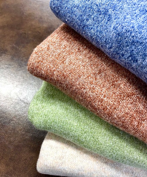 MLI'A（エムリア）の「ZIP付ショート丈ブロークンニット（ニット/セーター・レディース・ナチュラル/ブルー/イエロー系その他/オレンジ・M）」の9枚目の写真