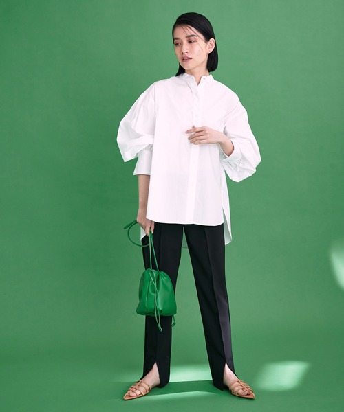 ADAM ET ROPE'（アダムエロペ）の「【WEB限定】カラー巾着バッグ（ハンドバッグ・レディース・ブラック/ベージュ/ブルー/グリーン・FREE）」の13枚目の写真