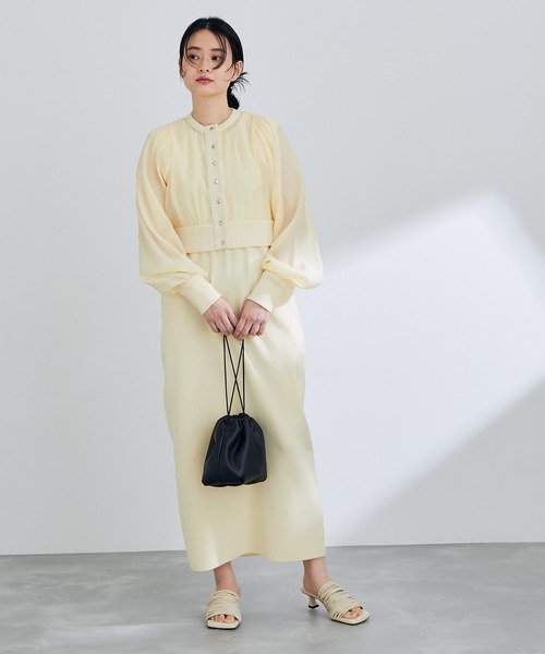 ADAM ET ROPE'（アダムエロペ）の「【WEB限定】カラー巾着バッグ（ハンドバッグ・レディース・ブラック/ベージュ/ブルー/グリーン・FREE）」の10枚目の写真