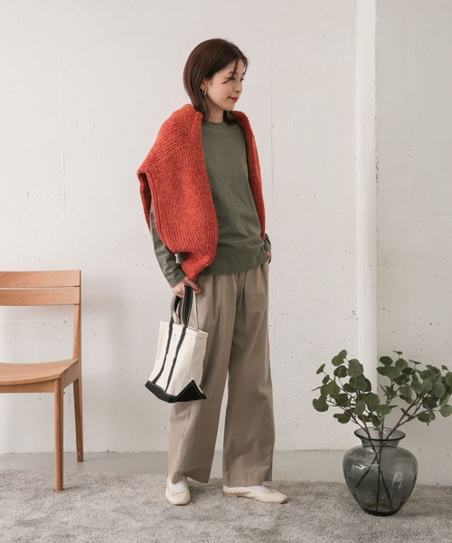 URBAN RESEARCH DOORS（アーバンリサーチドアーズ）の「コーデュロイイージーパンツ（その他パンツ・レディース・チャコールグレー/ライトグレー/ベージュ・ONE）」の11枚目の写真