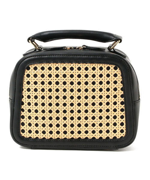 Ray BEAMS(レイビームス)の「Ray BEAMS / カゴメ 編み バッグ(トートバッグ・レディース・グリーン/ブラック・ONE SIZE)」の7枚目の写真