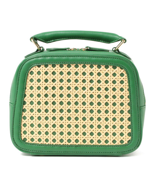 Ray BEAMS(レイビームス)の「Ray BEAMS / カゴメ 編み バッグ(トートバッグ・レディース・グリーン/ブラック・ONE SIZE)」の11枚目の写真