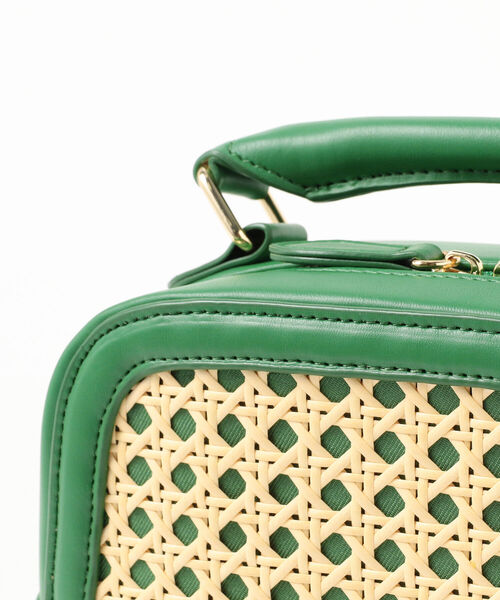 Ray BEAMS(レイビームス)の「Ray BEAMS / カゴメ 編み バッグ(トートバッグ・レディース・グリーン/ブラック・ONE SIZE)」の15枚目の写真