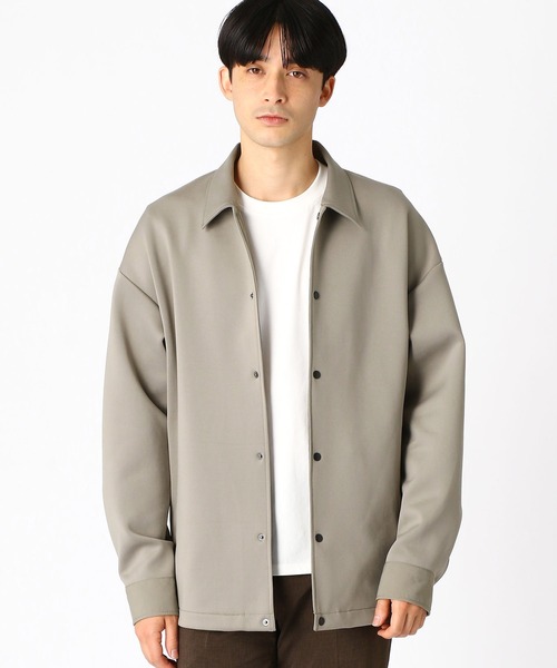 COMME CA ISM(コムサイズム)の「【アクトテック】 ダンボールニット コーチジャケット(その他アウター・メンズ・ベージュ/カーキ/ブラック・LARGE/MEDIUM)」の2枚目の写真