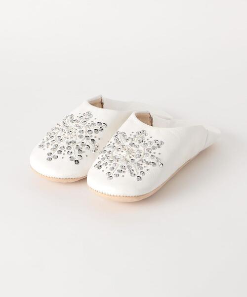 Fatima morocco(ファティマモロッコ)の「<Fatima Morocco>スパンコール バブーシュ(ルームシューズ/スリッパ・レディース・ホワイト/シルバー/ゴールド・FREE)」の4枚目の写真