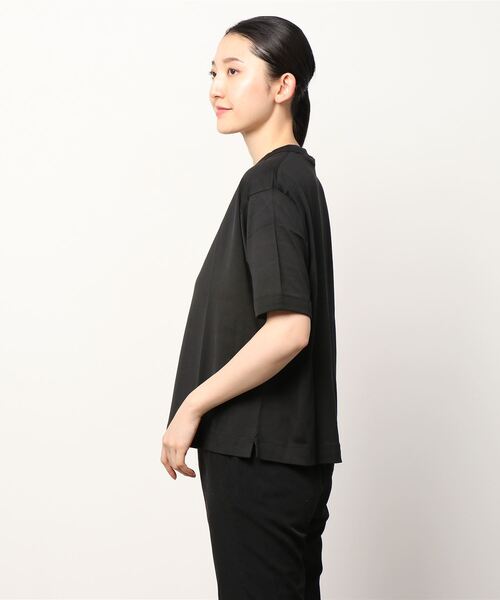 handvaerk(ハンドバーク)の「HANDVAERK/ハンドバーグ 60/2 クルーネックショートスリーブTEE CREW NECK SHORTSLEEVE TEE #6115(Tシャツ/カットソー・レディース・ホワイト/ブラック/サックスブルー・S)」の4枚目の写真