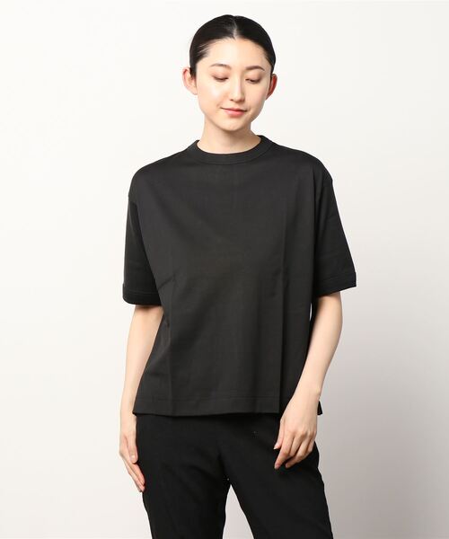 handvaerk(ハンドバーク)の「HANDVAERK/ハンドバーグ 60/2 クルーネックショートスリーブTEE CREW NECK SHORTSLEEVE TEE #6115(Tシャツ/カットソー・レディース・ホワイト/ブラック/サックスブルー・S)」の16枚目の写真