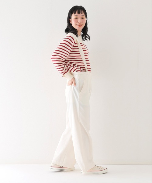 JOURNAL STANDARD relume（ジャーナルスタンダード　レリューム）の「ストラップ2wayワイドパンツ◆（その他パンツ・レディース・ホワイト/ベージュ/ライトグリーン・FREE）」の5枚目の写真
