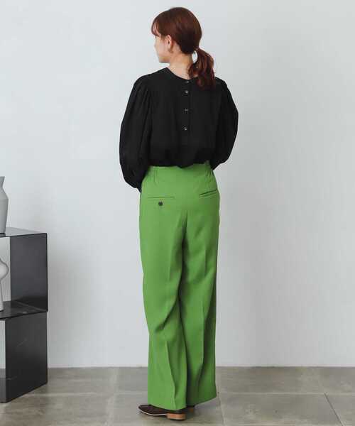 SENSE OF PLACE by URBAN RESEARCH（センスオブプレイスバイアーバンリサーチ）の「ボリュームスリーブドッキングトップ（Tシャツ/カットソー・レディース・ブラック/オフホワイト・ONE）」の20枚目の写真