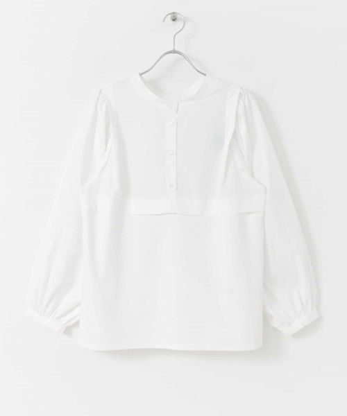 SENSE OF PLACE by URBAN RESEARCH（センスオブプレイスバイアーバンリサーチ）の「ボリュームスリーブドッキングトップ（Tシャツ/カットソー・レディース・ブラック/オフホワイト・ONE）」の22枚目の写真