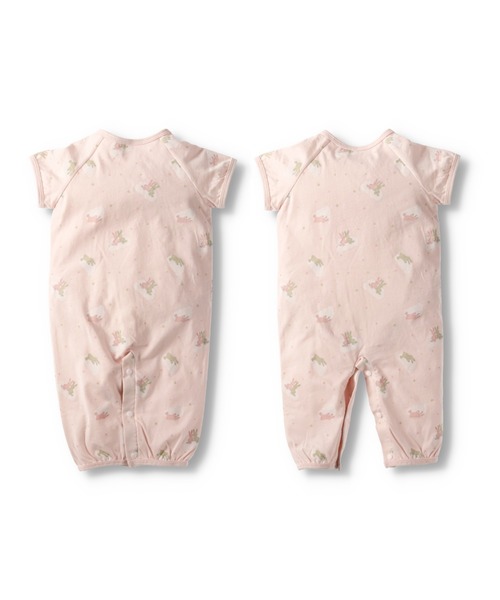 BRANSHES（ブランシェス）の「うさぎ＆雲柄肌着付き半袖2WAYオール（ロンパース・キッズ・ピンク/アイボリー・フリー）」の19枚目の写真