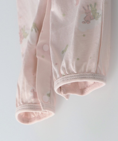 BRANSHES（ブランシェス）の「うさぎ＆雲柄肌着付き半袖2WAYオール（ロンパース・キッズ・ピンク/アイボリー・フリー）」の17枚目の写真