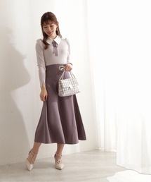 楽天市場】【SALE／10%OFF】前後2Wayボウタイフレアーニット