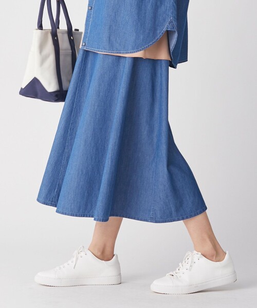 洗える スカート インディゴツイル デニム スカート デニムスカート J Press ジェイプレス のデニムスカート ロング 洗える スカート インディゴツイル デニム スカート デニムスカート J Press ジェイプレス のデニムスカート ロング