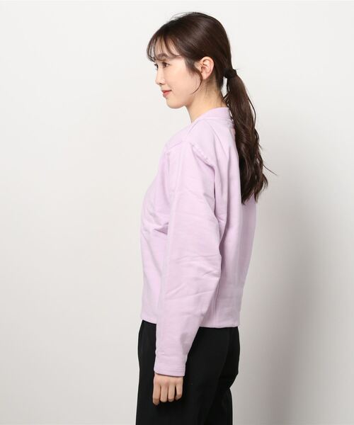 MAISON SCOTCH（メゾンスコッチ）の「オーガニックコットン スウェット【164672】（スウェット・レディース・ピンク・X-SMALL/SMALL）」の2枚目の写真