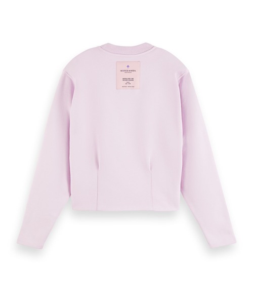 MAISON SCOTCH（メゾンスコッチ）の「オーガニックコットン スウェット【164672】（スウェット・レディース・ピンク・X-SMALL/SMALL）」の4枚目の写真