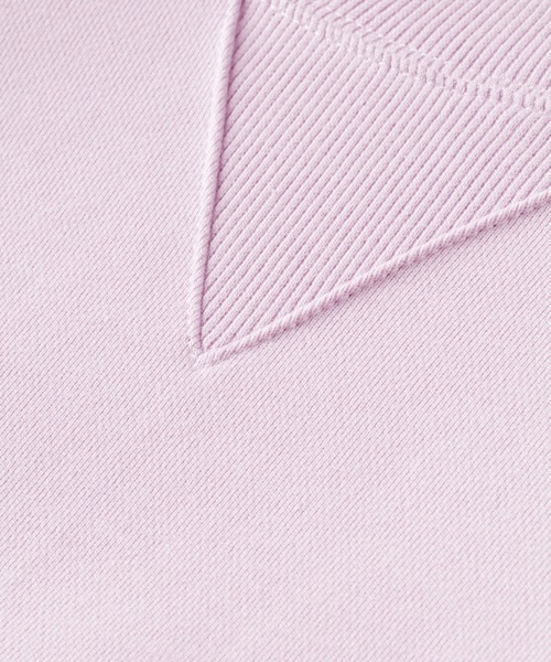 MAISON SCOTCH（メゾンスコッチ）の「オーガニックコットン スウェット【164672】（スウェット・レディース・ピンク・X-SMALL/SMALL）」の5枚目の写真
