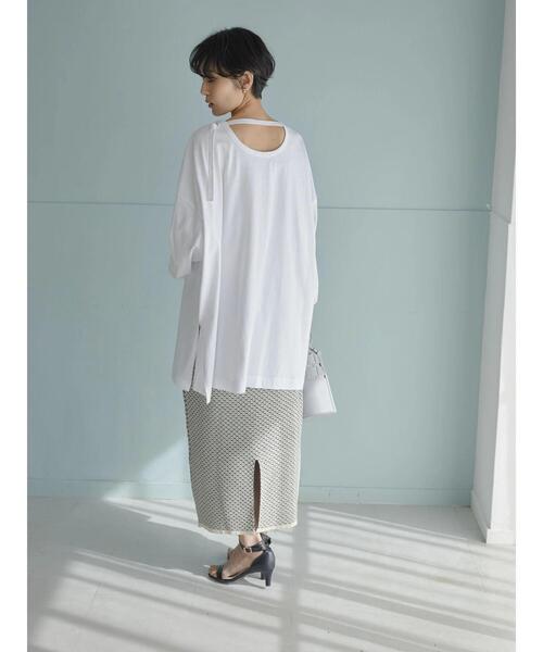 AMERICAN HOLIC(アメリカンホリック)の「ジャガードニットスカート(スカート・レディース・アイボリー・L/S/M)」の9枚目の写真