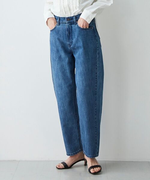 le.coeur blanc（ルクールブラン）の「デニムハイウエストパンツ（デニムパンツ・レディース・ネイビー/ブルー・38/36）」の21枚目の写真