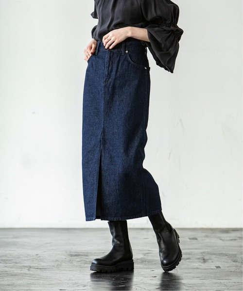 Noble（ノーブル）の「《追加》【WRANGLER】別注DENIMスカート◆（デニムスカート・レディース・ネイビー/グレー・SMALL/X-SMALL）」の8枚目の写真