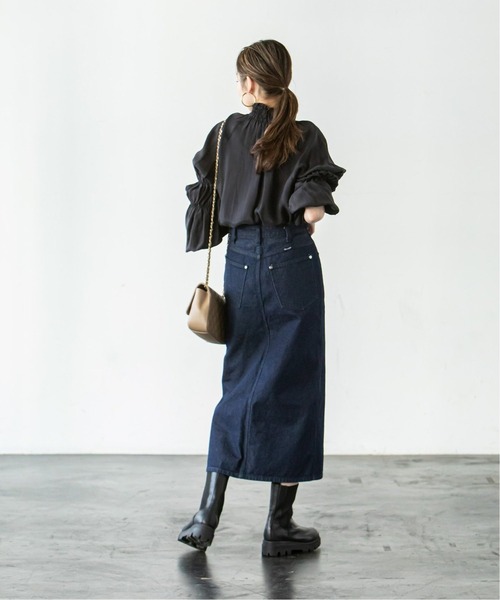 Noble（ノーブル）の「《追加》【WRANGLER】別注DENIMスカート◆（デニムスカート・レディース・ネイビー/グレー・SMALL/X-SMALL）」の10枚目の写真