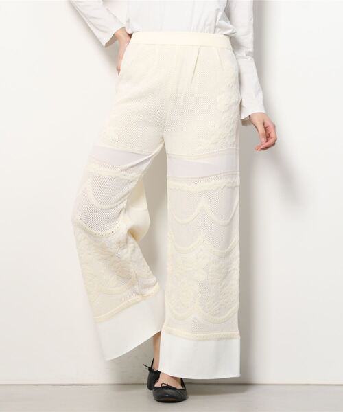 TAN（タン）の「TAN FLORAL PATTERNED LACY PANTS（その他パンツ