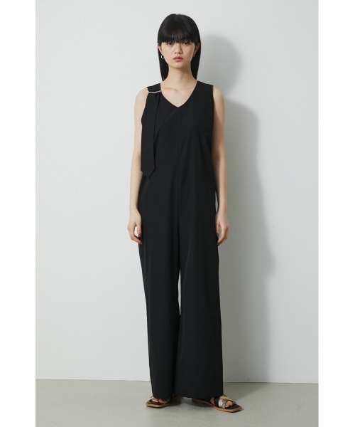 AZUL by moussy(アズールバイマウジー)の「WATER REPELLENT SALOPETTE/ウォーターリペレントサロペット(サロペット/オーバーオール・レディース・ブラック/ベージュ/イエロー・SMALL/MEDIUM)」の7枚目の写真