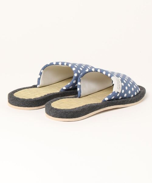 DONOBAN（ドノバン）の「ドット畳スリッパ[E]（その他シューズ・レディース・ホワイト/ブルー・ONESIZE）」の3枚目の写真