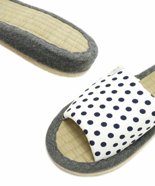 DONOBAN（ドノバン）の「ドット畳スリッパ[E]（その他シューズ・レディース・ホワイト/ブルー・ONESIZE）」の12枚目の写真