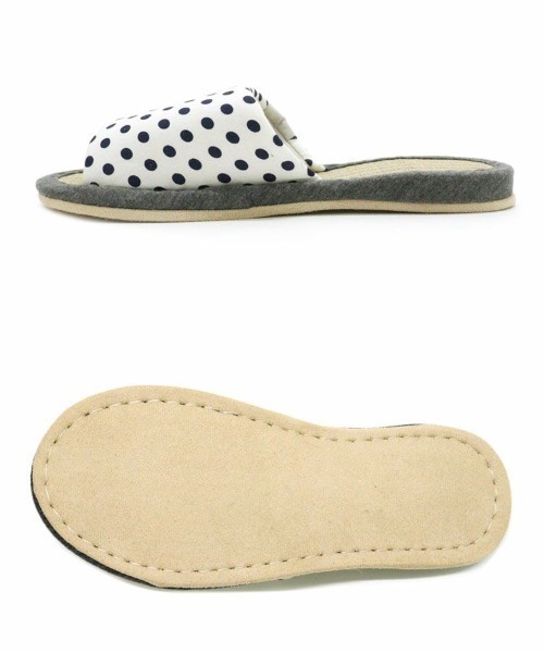 DONOBAN（ドノバン）の「ドット畳スリッパ[E]（その他シューズ・レディース・ホワイト/ブルー・ONESIZE）」の11枚目の写真