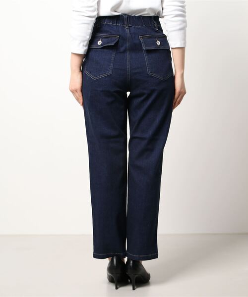 ROPE' PICNIC(ロペピクニック)の「【WEB限定】デニムベイカーパンツ(デニムパンツ・レディース・ネイビー/ブルー・36/38/40)」の4枚目の写真