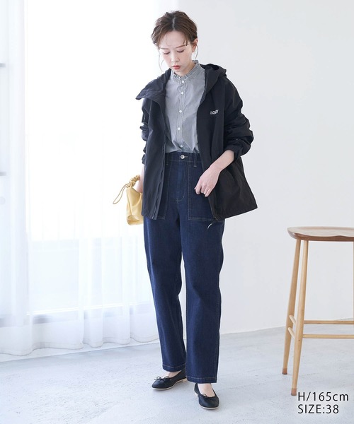 ROPE' PICNIC(ロペピクニック)の「【WEB限定】デニムベイカーパンツ(デニムパンツ・レディース・ネイビー/ブルー・36/38/40)」の9枚目の写真