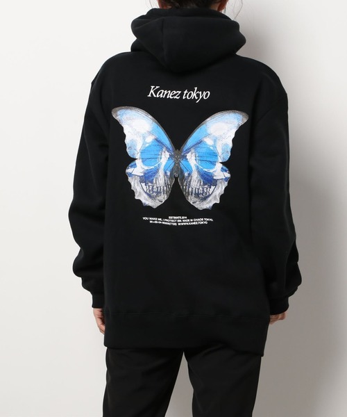 KaneZ（ケインズ）の「KaneZ/ケインズ/S.MORPHO L/S T（パーカー・レディース・ホワイト/ブラック・FREE）」の2枚目の写真