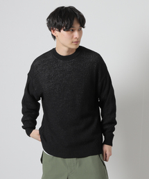 【j.s.homestead】LINEN MIX TAPE YARN クルーネックニット