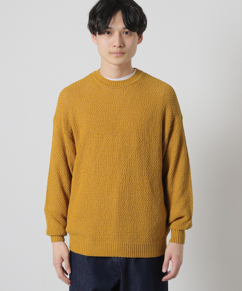 JOURNAL STANDARD J.S HOMESTEAD(ジャーナルスタンダードホームステッド)の「【j.s.homestead】LINEN MIX TAPE YARN クルーネックニット(ニット/セーター・メンズ・ライトホワイト/イエロー/ブラック系その他・MEDIUM/LARGE)」の5枚目の写真