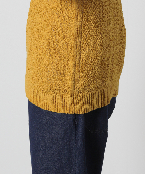 JOURNAL STANDARD J.S HOMESTEAD(ジャーナルスタンダードホームステッド)の「【j.s.homestead】LINEN MIX TAPE YARN クルーネックニット(ニット/セーター・メンズ・ライトホワイト/イエロー/ブラック系その他・MEDIUM/LARGE)」の12枚目の写真