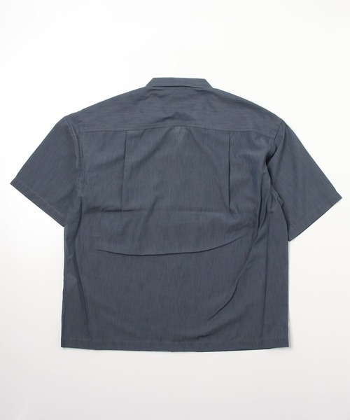 GLOSTER（グロスター）の「【WORK ABOUT/ワークアバウト】TROPICAL SHIRT トロピカルオープンカラーシャツ（シャツ/ブラウス・メンズ・キナリ/ブラック/グリーン/グレイッシュブルー・MEDIUM/LARGE）」の9枚目の写真