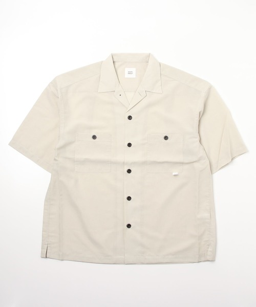 GLOSTER（グロスター）の「【WORK ABOUT/ワークアバウト】TROPICAL SHIRT トロピカルオープンカラーシャツ（シャツ/ブラウス・メンズ・キナリ/ブラック/グリーン/グレイッシュブルー・MEDIUM/LARGE）」の5枚目の写真