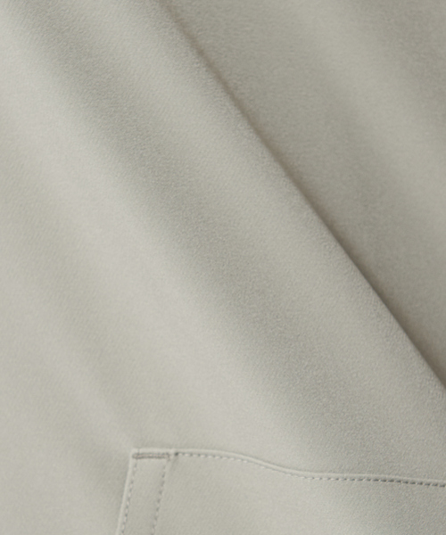 ABAHOUSE（アバハウス）の「【セットアップ対応】ストレッチ ノーカラー Vネック オーバーサイズ シャツジャケット（ブルゾン・メンズ・ダークグリーン/ネイビー/グレー/マスタード/スモークピンク・44/46/48）」の12枚目の写真