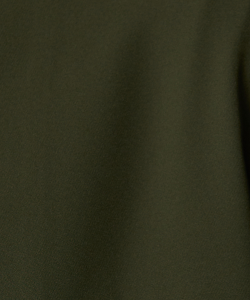 ABAHOUSE（アバハウス）の「【セットアップ対応】ストレッチ ノーカラー Vネック オーバーサイズ シャツジャケット（ブルゾン・メンズ・ダークグリーン/ネイビー/グレー/マスタード/スモークピンク・44/46/48）」の9枚目の写真