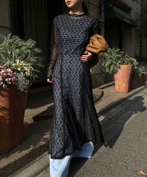Ameri | LACE BACK OPEN MERMAID DRESS(ワンピース)