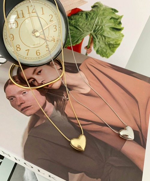 Birthday room(バースデイルーム)の「ハートモチーフネックレス / heart motif necklace(ネックレス・レディース・シルバー/ゴールド・FREE)」の7枚目の写真